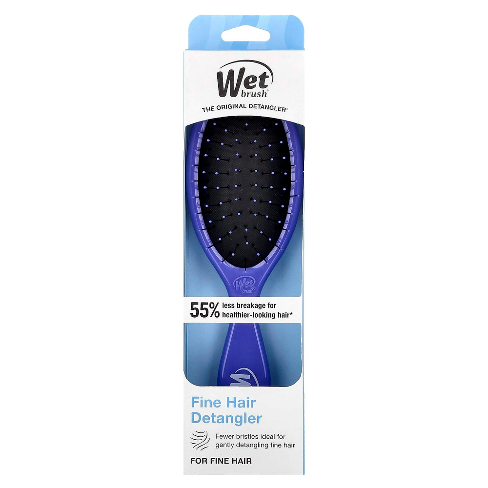 Wet Brush, Средство для расчесывания тонких волос, для тонких волос, фиолетовый, 1 щетка