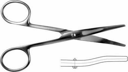 ТМ- Н-52 Ножницы для рубцовых тканей, вертикально изогнутые, 150 мм
