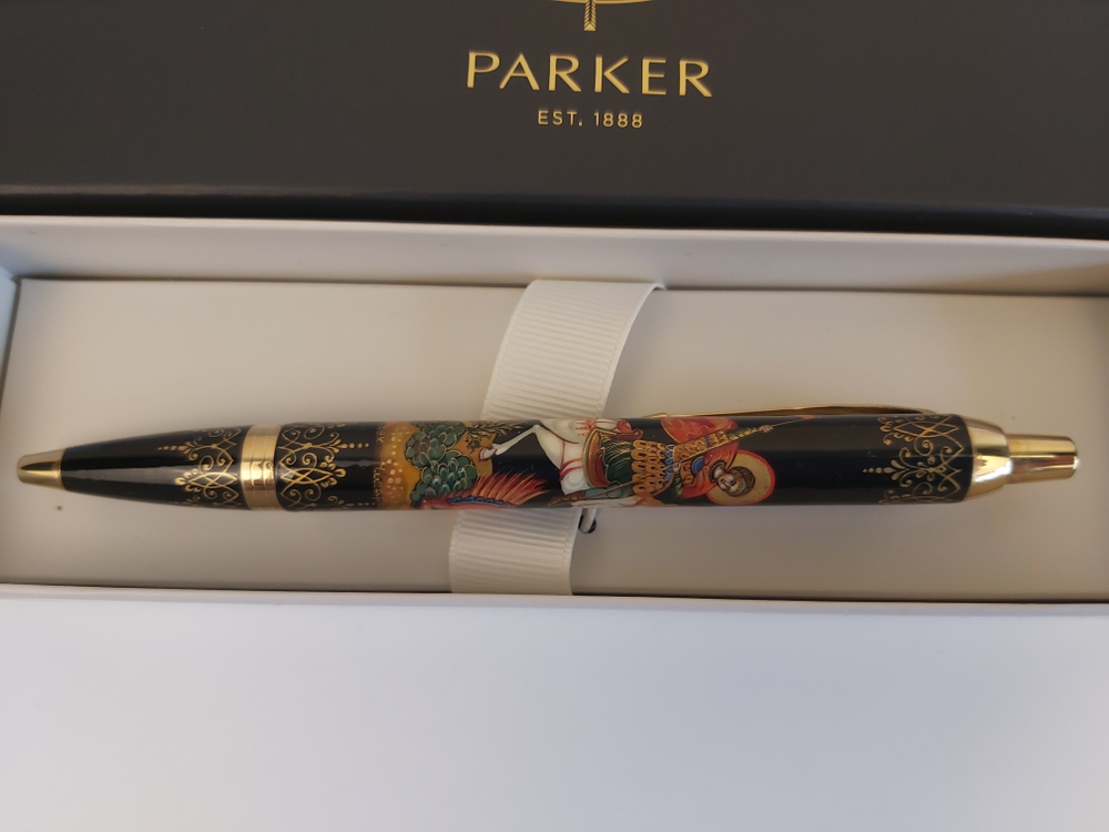 Ручка расписная  Паркер "Георгий Победоносец"