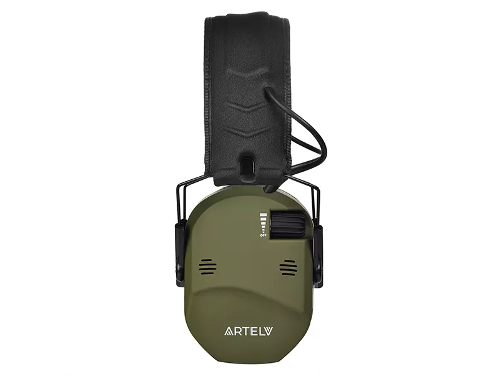 Активные наушники ARTELV КРЕЧЕТ II, гелевые амбушюры, зелёные (AKRGG2)