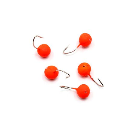 Мормышка вольф. точеная "ЯМАН" Дробь с отв., р.5, вес 1,2, цв. Красный