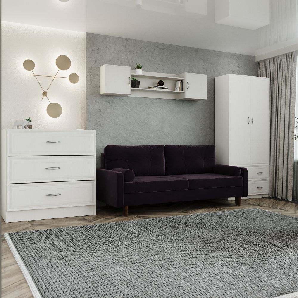 Комод Колибри 75x39x75 Бодега белая, Дисконт (Невозвратный товар!)
