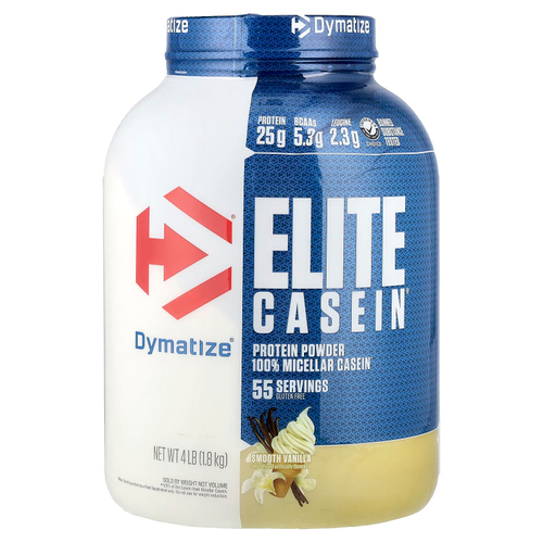 Dymatize, Elite Casein®, с ванильным вкусом, 1,8 кг (4 фунта)