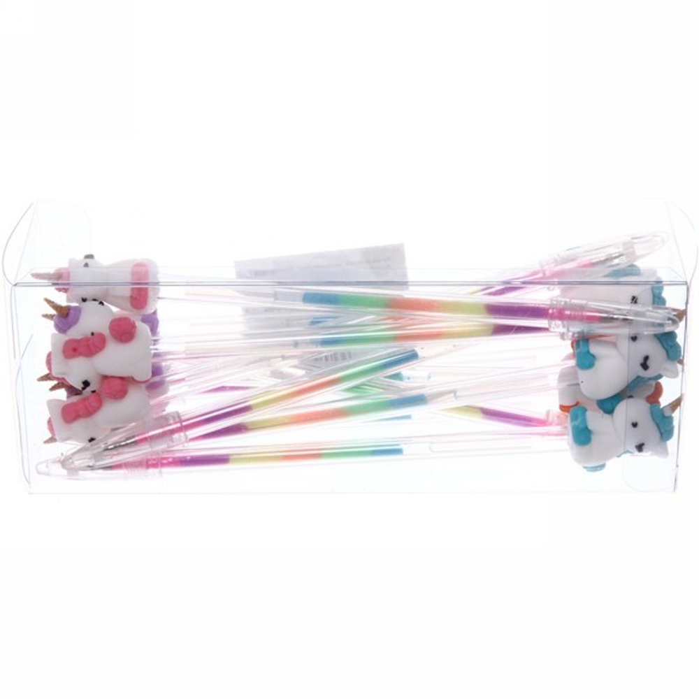 Ручка гелевая, многоцветная «Единорожек Лучик», l-18,5см