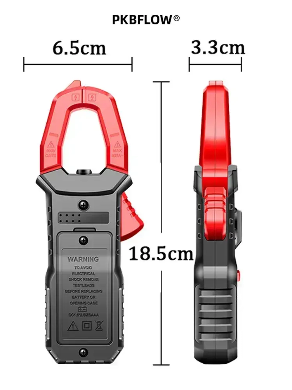 PKBFLOW Мультиметр и тестер цифровой, токовые клещи, Строительный/измерительный инструмент для ремонта и проводки.клещевой амперметр.С щупами