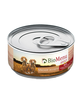 BioMenu Dog Консервы Мясное Ассорти 100гр.