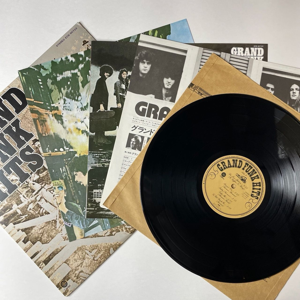 Винтажная виниловая пластинка LP Grand Funk Hits (Japan 1976) (No Obi) We're An American Band