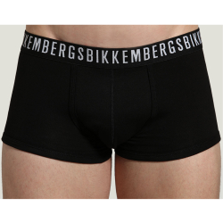 Мужские трусы хипсы черные набор 2 в 1 Bikkembergs CLASSIC BKK1UTR02BI/2