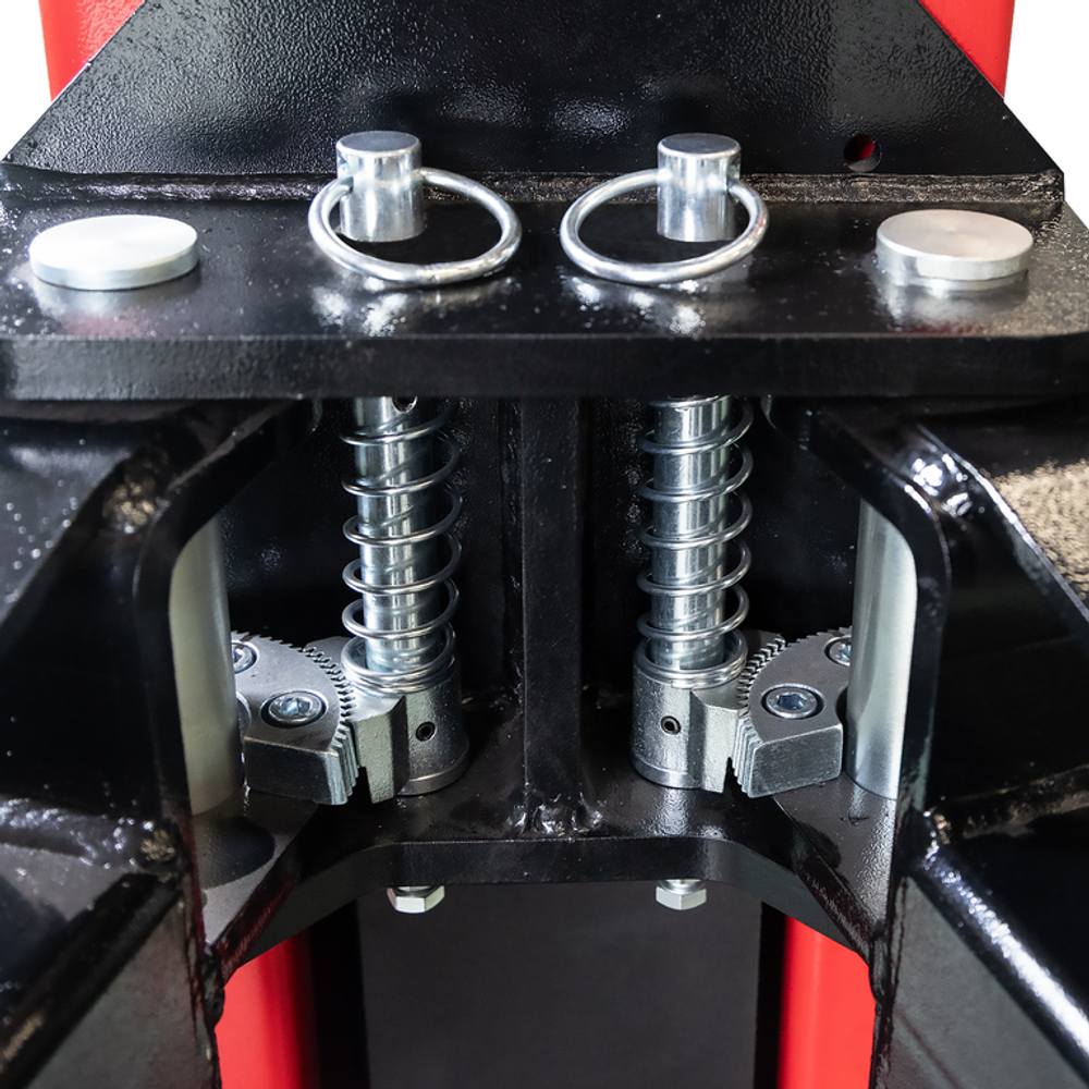 Подъемник электрогидравлический 4т 110-1900мм 2-х стоечный 220В ниж.синхрон. (руч. спуск) GTE