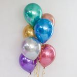 Шар (12"/30 см) Розовое Золото, хром 50 шт.