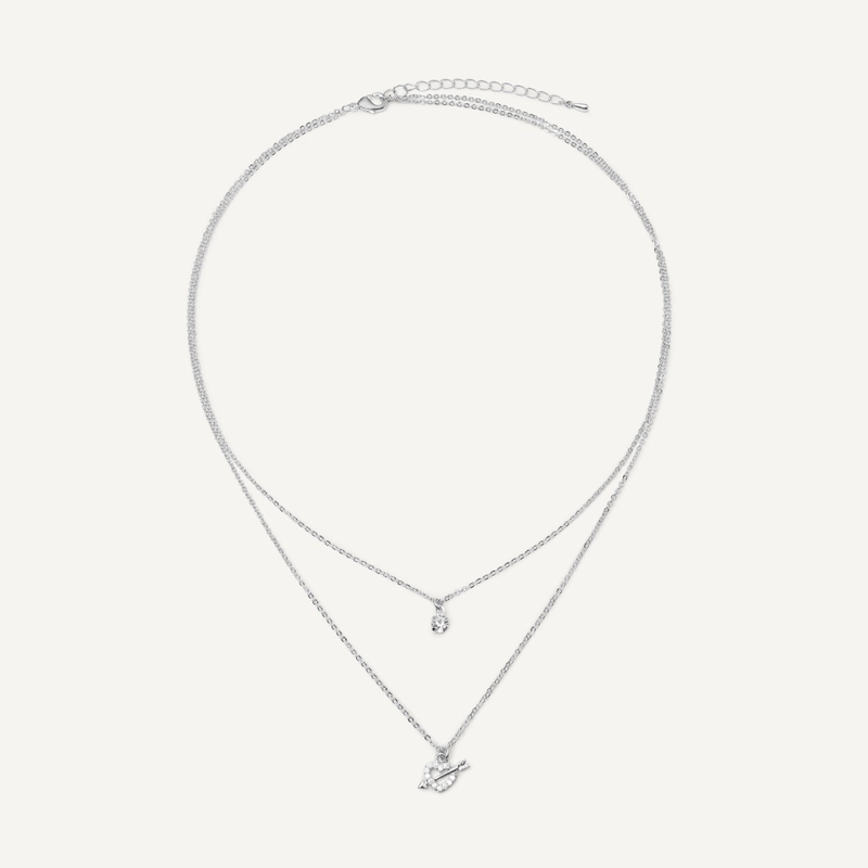 Колье Капля и Сердце