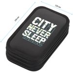 Пенал 3 отделения, 190*110 ArtSpace "Never sleep", ламинация, фольга