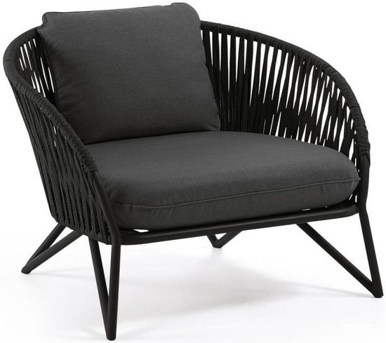 Веревочное кресло Branzie черное La Forma Испания