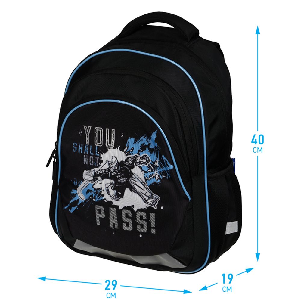 Рюкзак Berlingo Bliss "Hockey team" 40*29*19см, 3 отделения, 2 кармана, анатомическая ЭВА спинка