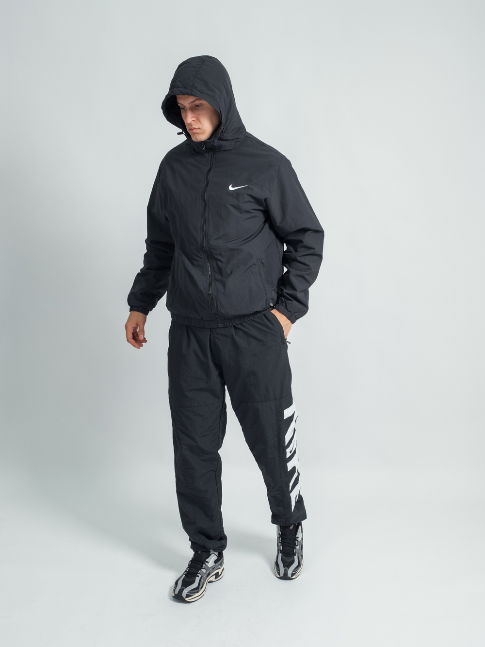 Костюм Nike флис #103 (черн.)