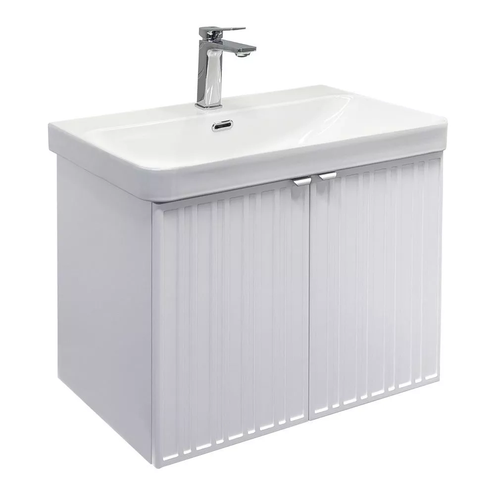 Подвесная тумба-умывальник Comforty Тенерифе-70 белый матовый с раковиной CF19595BX-70