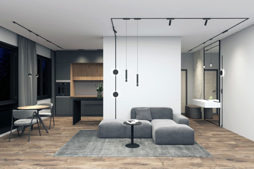 DK5376-BK Светильник для трека Air, серия Hang 2700-6500 со светодиодом, ?80*76мм, 48V DC, 5W, RA?95, 120°, 2700-6500K, IP20, черный, алюминий