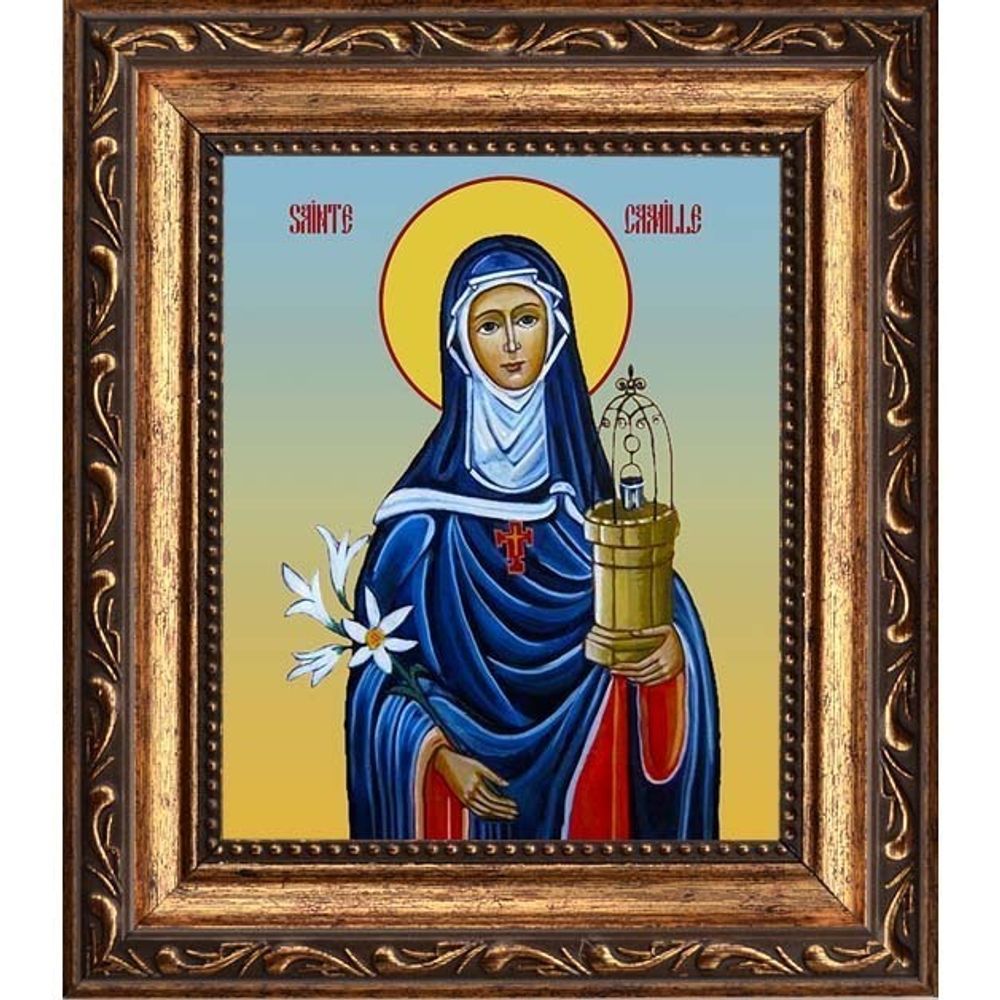 Святая Камилла. Икона на холсте.