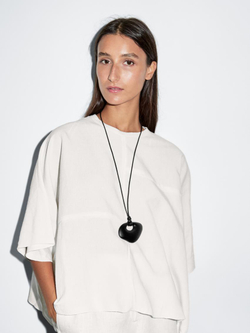 Massimo Dutti Короткая накидка с декоративными швами, белый