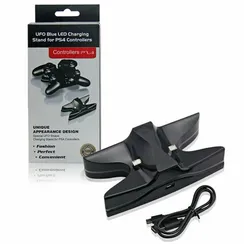 Зарядная станция PS4 Charging Stand Dual Controller UFO Blue LED (KHPS4-06)