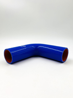 Патрубок угловой 90 размер 150х150хD50 мм 1 шт силикон