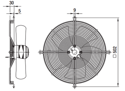 Вентилятор осевой S3G400-KA37-81