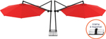 Зонт профессиональный двухкупольный Ø3.5х8.1 м Theumbrela Semsiye Evi Banana Plus Double,