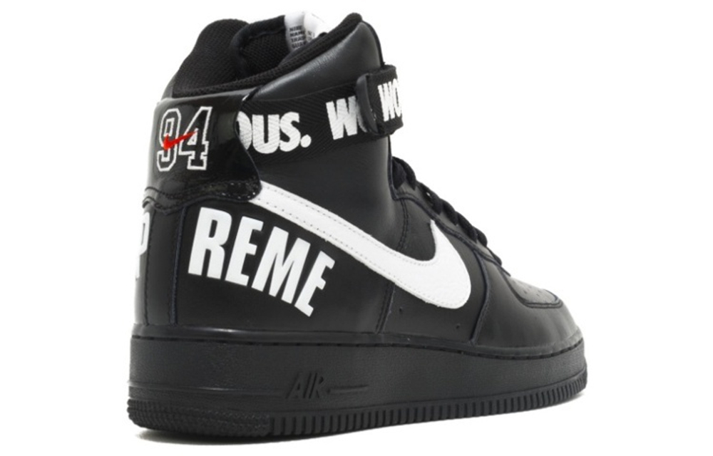 Кроссовки Supreme X Nike Air Force 1 World Famous Black