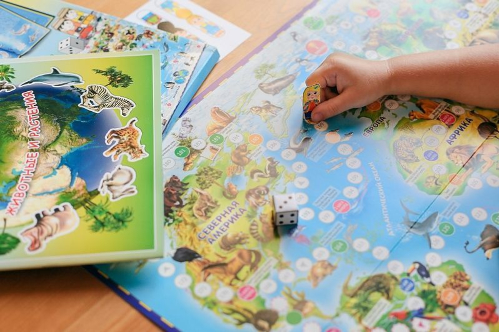 Настольная игра "Животный мир Земли" 3+