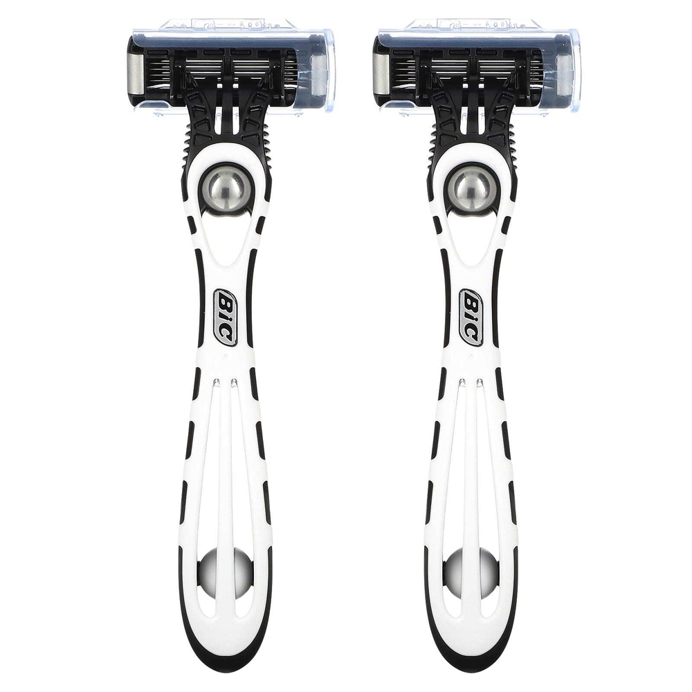 BIC, Flex 5, одноразовые бритвенные станки для мужчин, 2 шт.