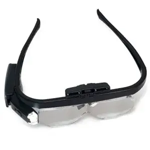 Лупа Kromatech налобная 1,5/2/2,5/3,5/4/4,5x, аккумуляторная, с подсветкой (2 LED) 11642DC