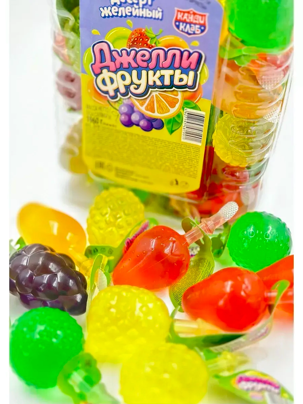 Десерт желейный джели фрукты(микс вкусов)