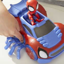Hasbro Marvel Spidey Amazing Friends - Транспортное средство Web-Crawler 2в1 + фигурка Спайди 10 см / артикул   F1463 F1944  / GTIN 5010993860401