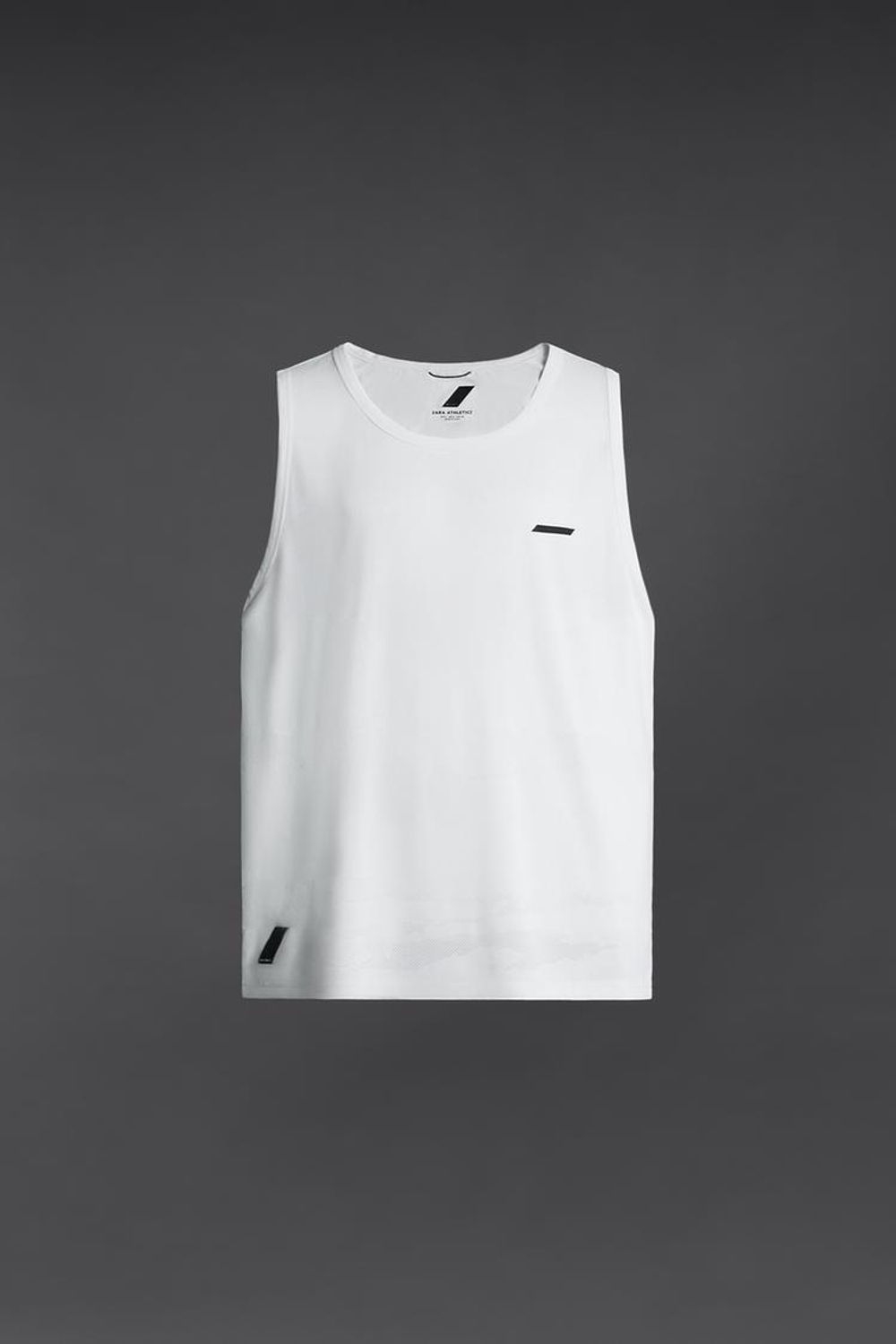 ZARA ФУТБОЛКА БЕЗ РУКАВОВ, БЕЛЫЙ