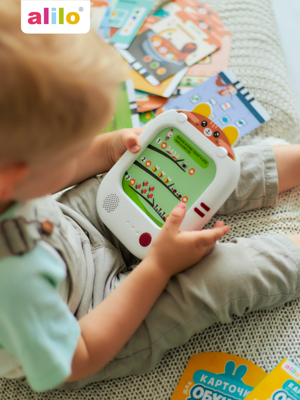 Набор alilo Обучай-Зайка Q1, дополнительный набор карточек L1.