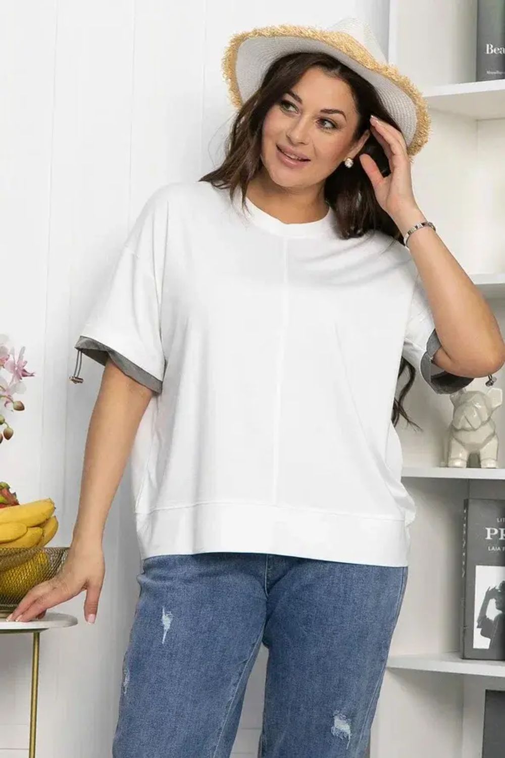 Блуза Софья (белая) Б13940-1М LT Collection