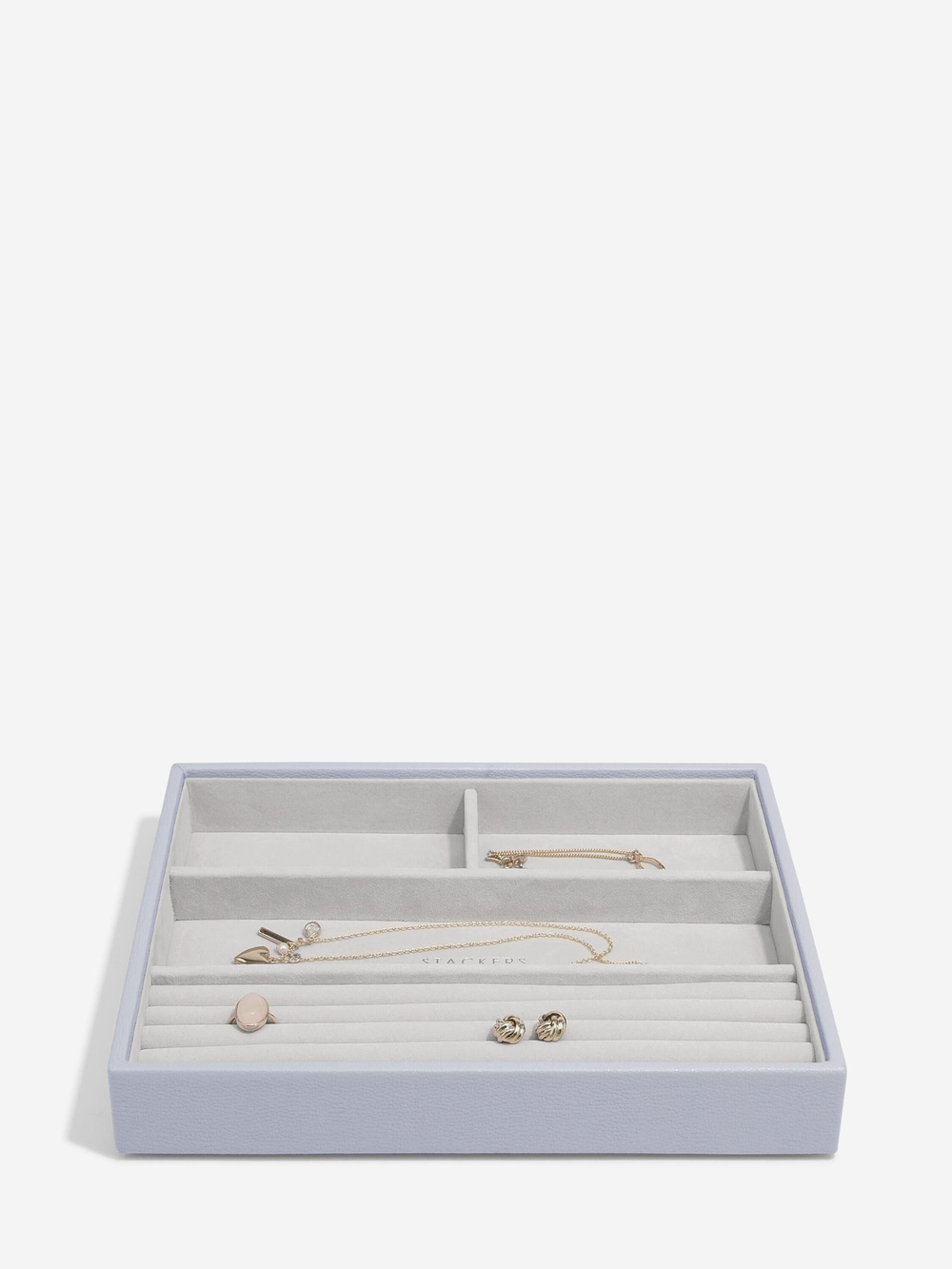 Органайзер для украшений и часов Stackers Classic Jewellery Box, 4 секции - Burgundy (Burgundy / бордовый / Burgundy / 600 / 700 / Органайзер-косметичка с крышкой)