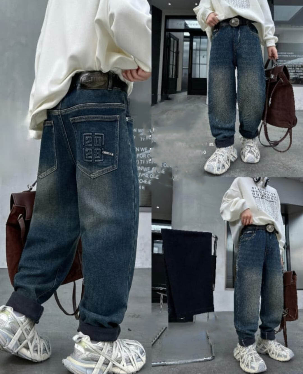 джинсы утепленные на резинке "No limits" 5005