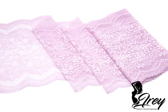 03-214 Кружево эластичное 23 см, лиловый