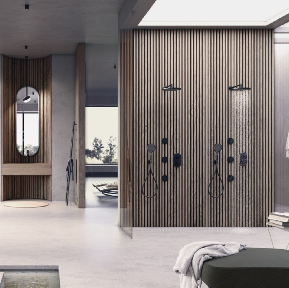 Bossini Apice термостат универсальный на 2-5 выходов, внешняя часть, без арт.Z00125, цвет хром