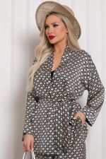 Костюм брючный Армани  (черно-бежевый) К11-84/6 Nikol