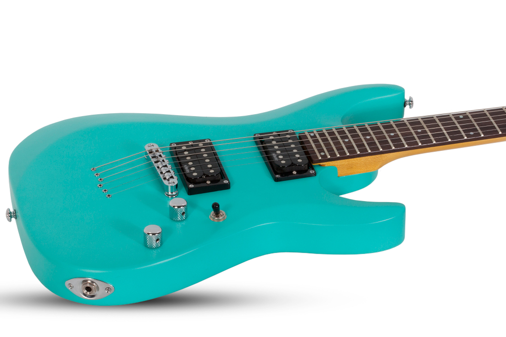 Schecter C-6 DELUXE SATIN AQUA