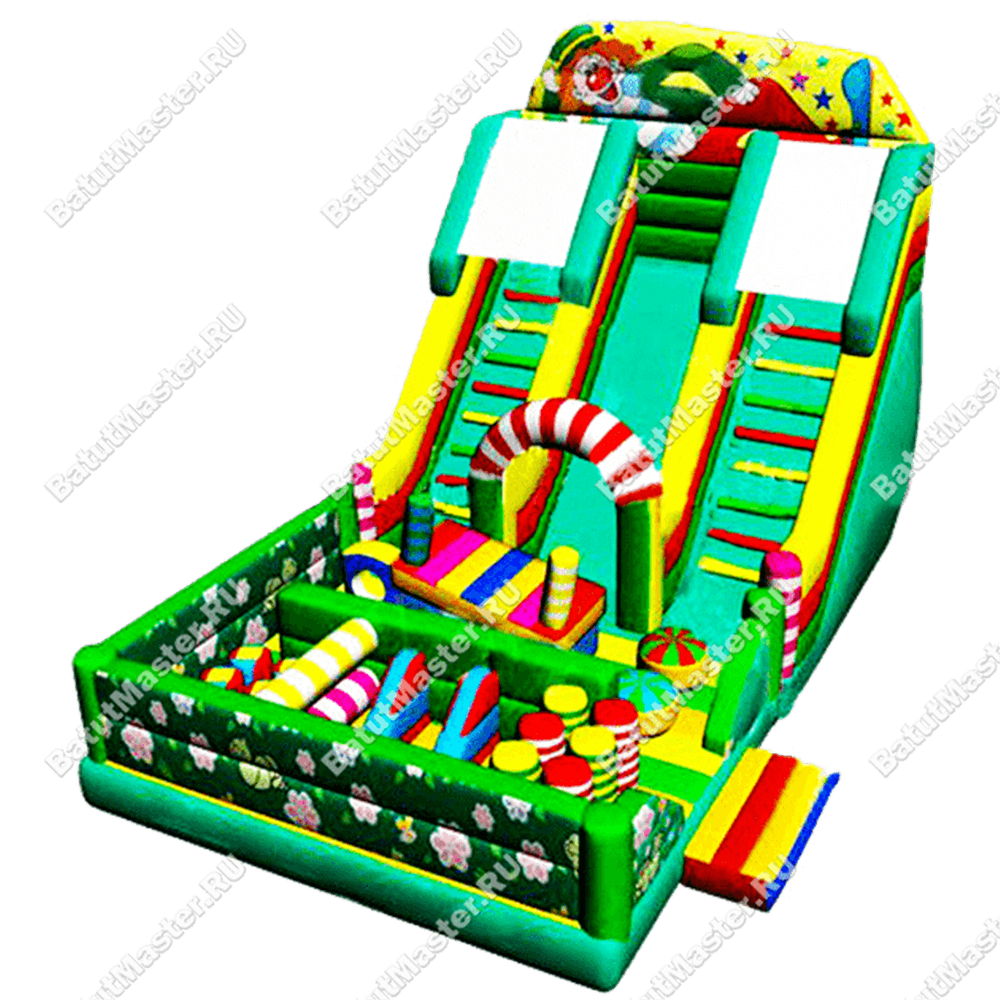 Надувная горка "Яркий спуск"