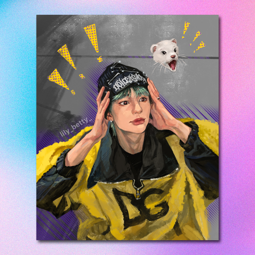 Арт принт / lily_betty_ / STRAY KIDS / Хёнджин #2