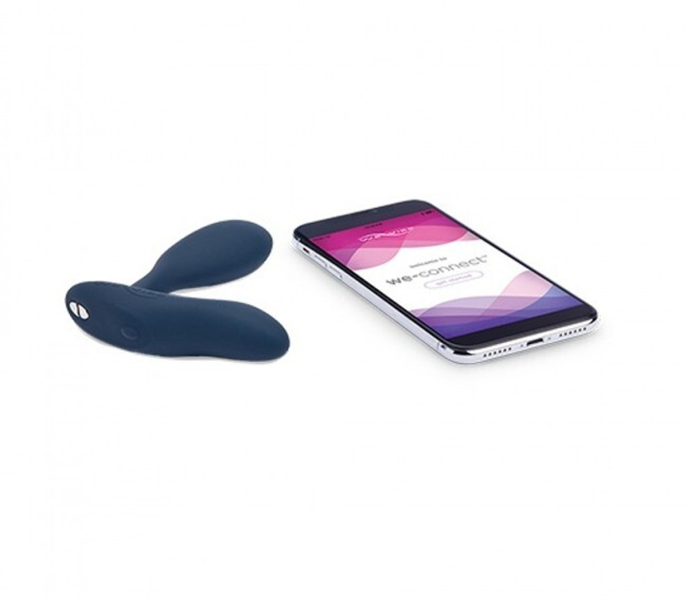 Регулируемый массажер простаты VECTOR (2 мотора, 10 режимов, синхронизируется со смартфоном) (Цвет: темно-серый)