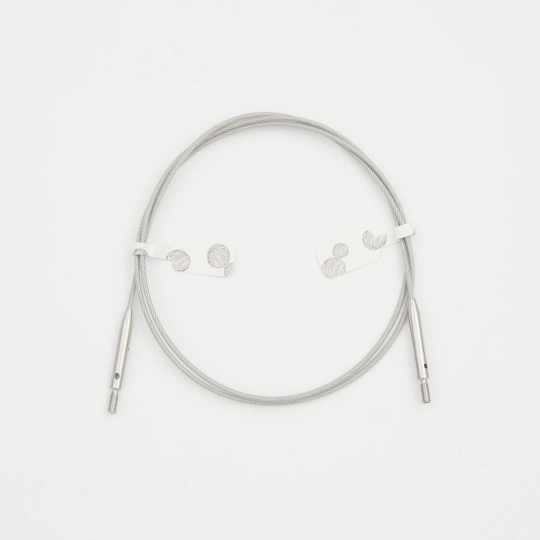 Тросик "GlideX" для съемных спиц, заглушки 2шт, ключик, KnitPro