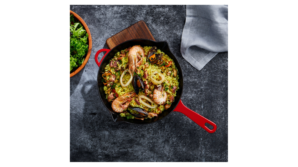 Сковорода 28см Voeux L'amour красная