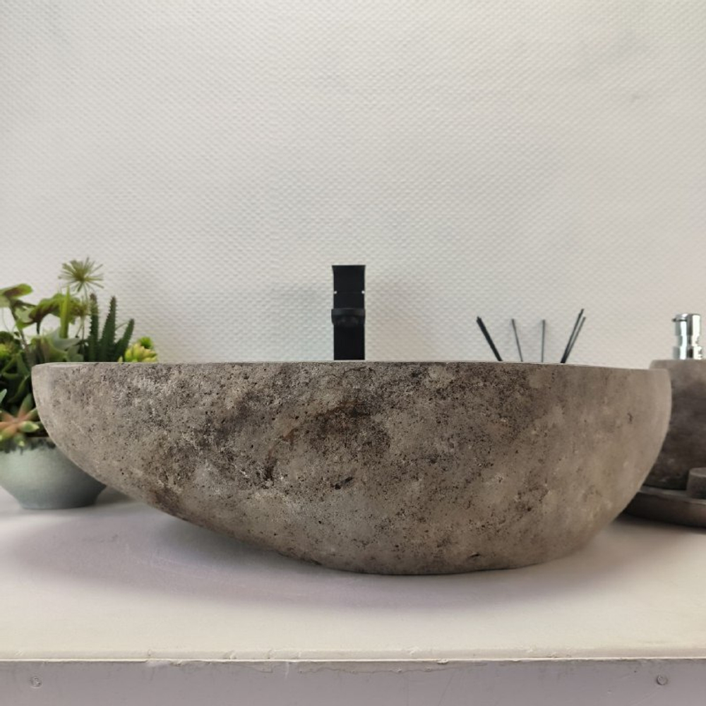 Раковина из речного камня RS63502 (60*45*15) 0124