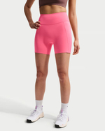Nike Universa Женские велосипедные шорты с высокой талией и без шва спереди, длина 13 см