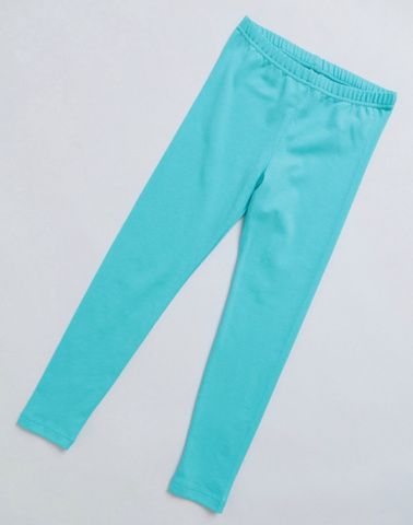 022_БК24 Леггинсы (брюки) для девочки, бирюзовый